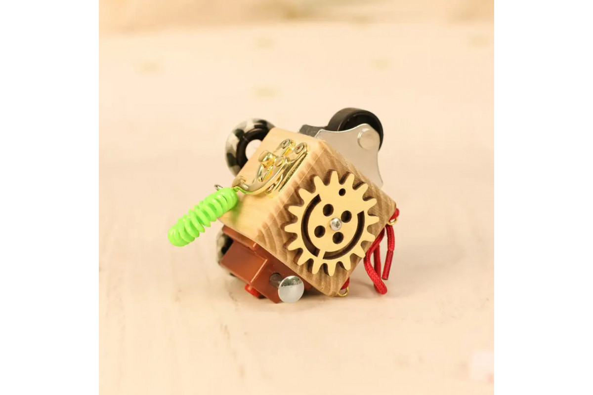 Розвиваюча іграшка Бізікуб "Дорожній" Temple Group TG200139 5х5х5 см