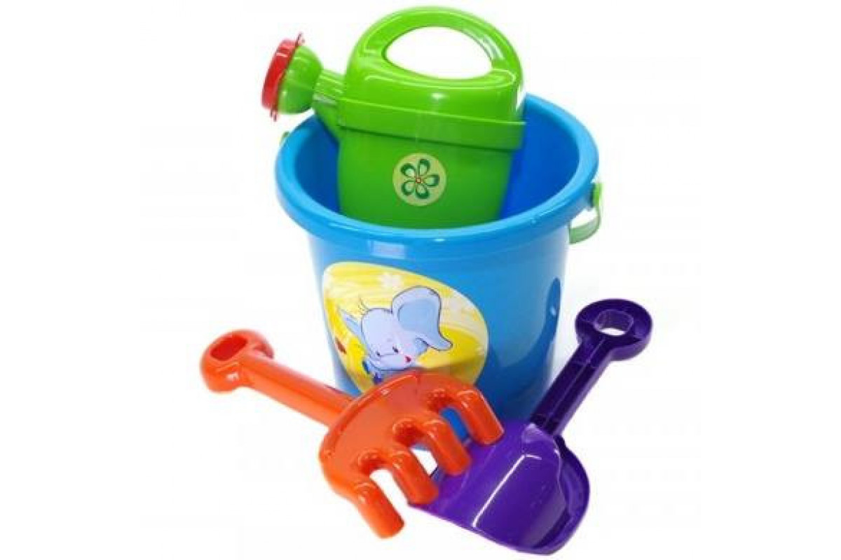 Игровой набор для песочницы №1 013555 с ведерком Голубой