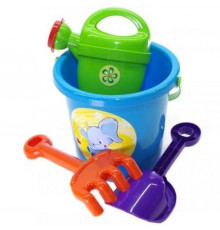 Ігровий набір для пісочниці №1 013555 з відерцем  Блакитний