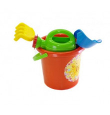 Ігровий набір для пісочниці №1 013555 з відерцем  Помаранчевий