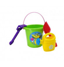 Ігровий набір для пісочниці №1 013555 з відерцем  Салатовий