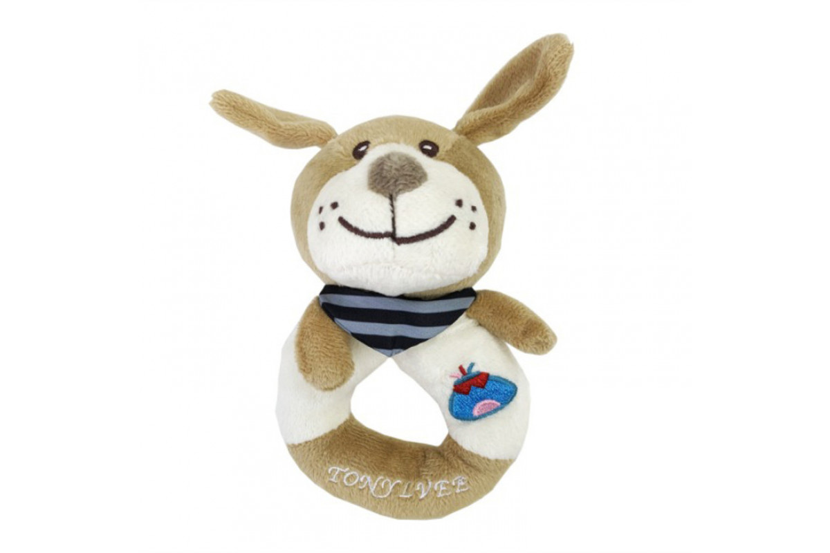 М`яка іграшка-брязкальце "Собака" TM Tony Lvee MGZ-1217-2