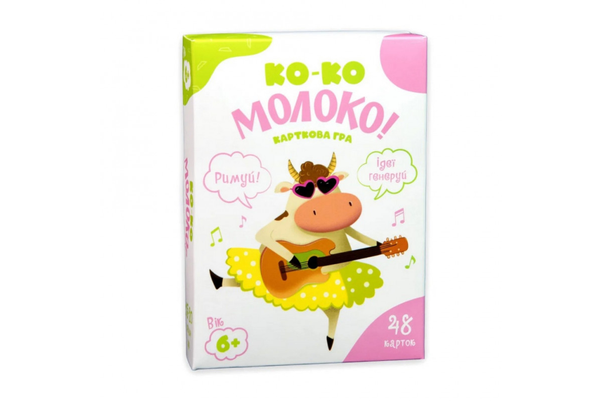 Карточная игра "Ко-ко Молоко" 30386 развлекательная, на украинском языке