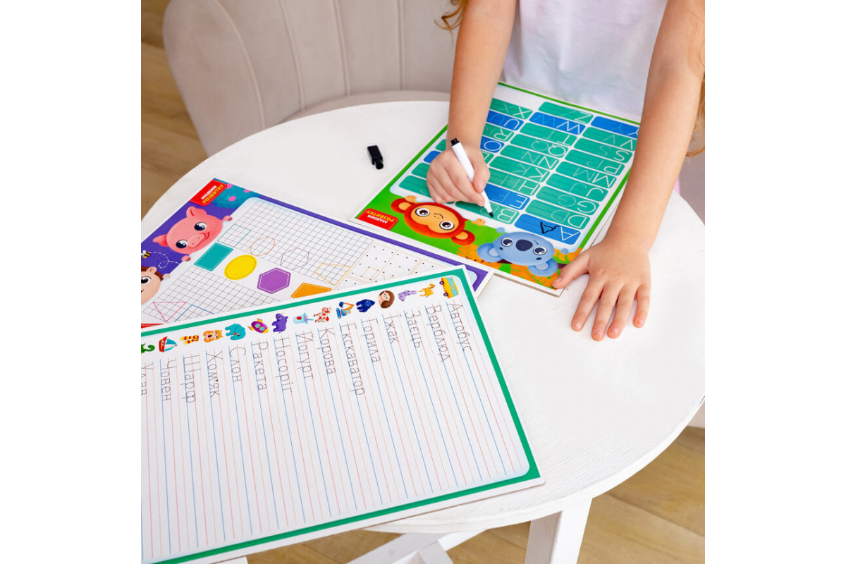Дошка-тренажер "Азбука" Vladi Toys VT5010-25 (укр)