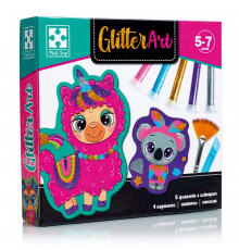 Набор для творчества "Glitter Art Блестящие зверята" VT4501-11, 5 флаконов с глиттерами