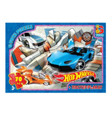 Пазли дитячі "Hot Wheels" FW772, 70 елементів