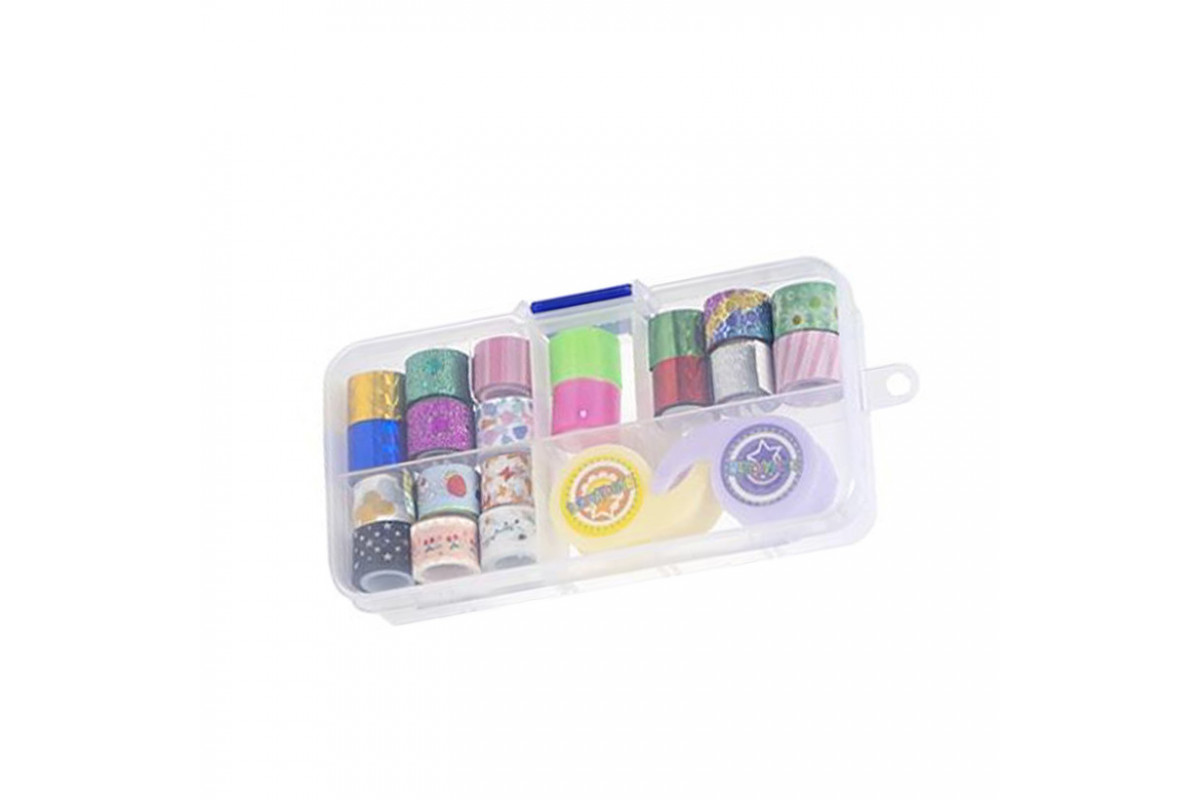 Набор Скотч декоративный с диспенсером №77 разноцветный