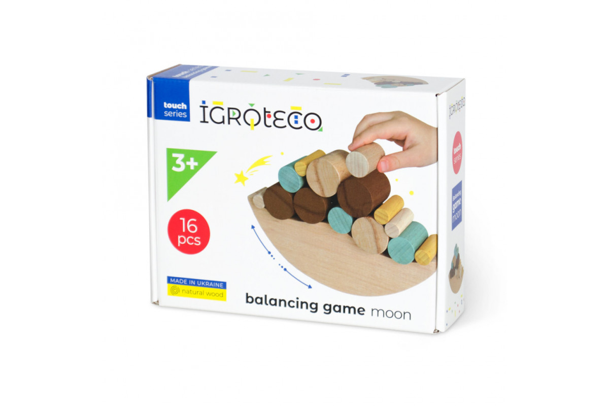 Развивающая игрушка-балансир "Луна" Igroteco 900422, 16 деталей