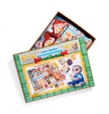 Пазл детский деревянный "Кошкин дом" (ПСД249) PSD249, 176 элементов