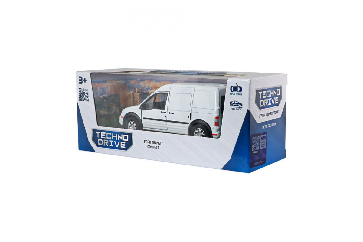 Автомодель Ford Transit Connect TechnoDrive 250386W масштаб 1:43