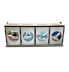 Настольная развивающая игра "Виды транспорта" Ubumblebees (ПСФ109) PSF109 комодик-сортер