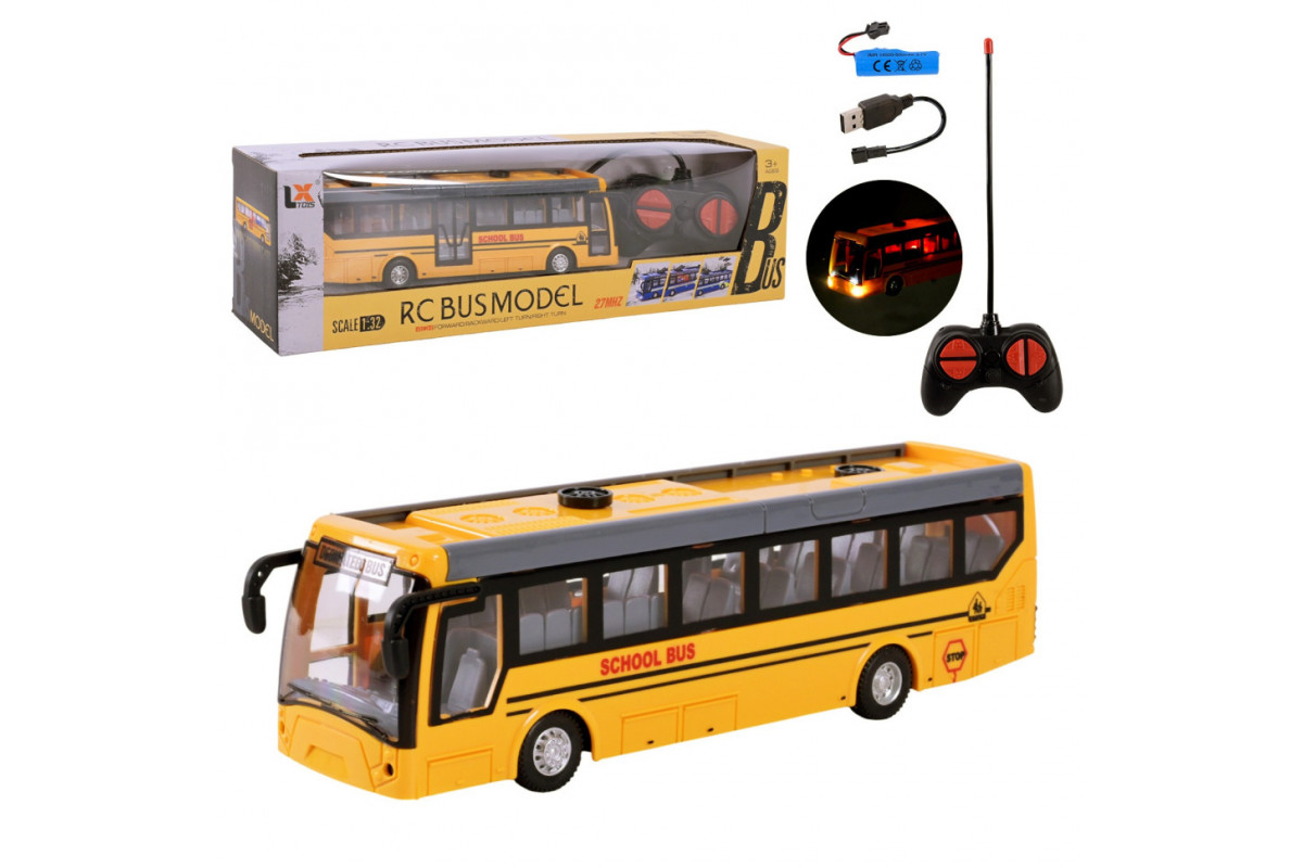 Детский автобус на радиоуправлении 135-1 желтый