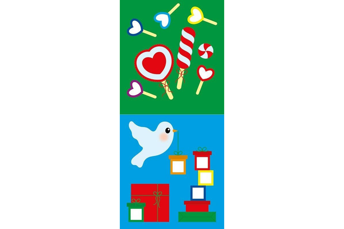 Мозаїка з наліпок для малюків "Ялинка" 166067, 8 сторінок