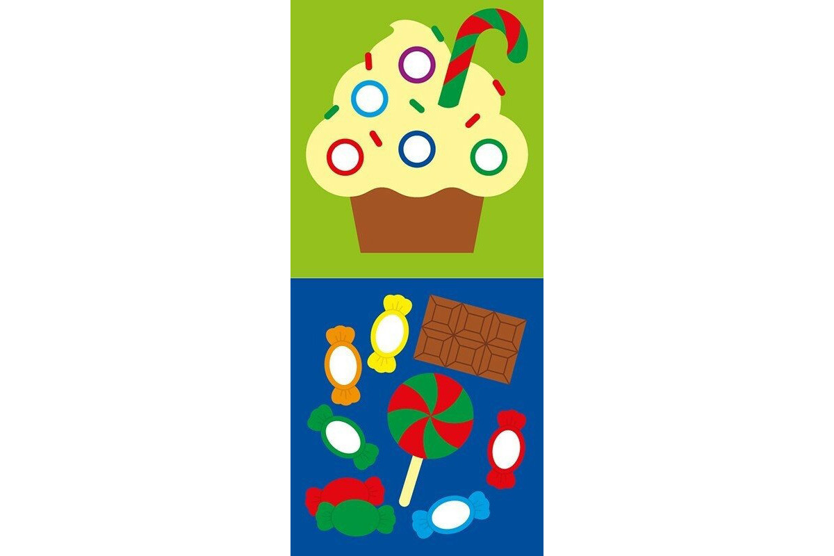 Мозаїка з наліпок для малюків "Ялинка" 166067, 8 сторінок