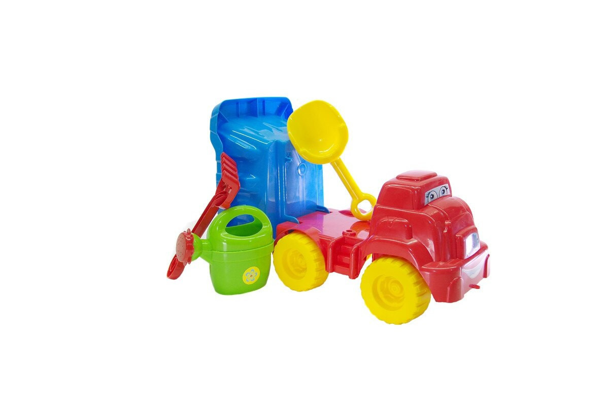 Игровой Набор для песочницы №2 013565 с лейкой Красно-голубой