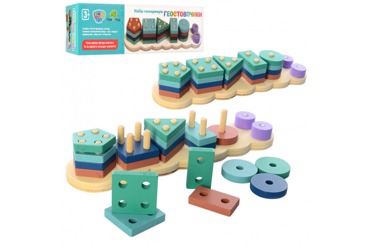 Деревянная игрушка Геометрика MD 2165