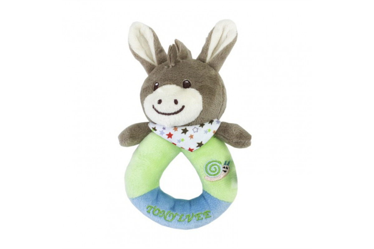 Мягкая игрушка-погремушка "Осел" TM Tony Lvee MGZ-1217-3