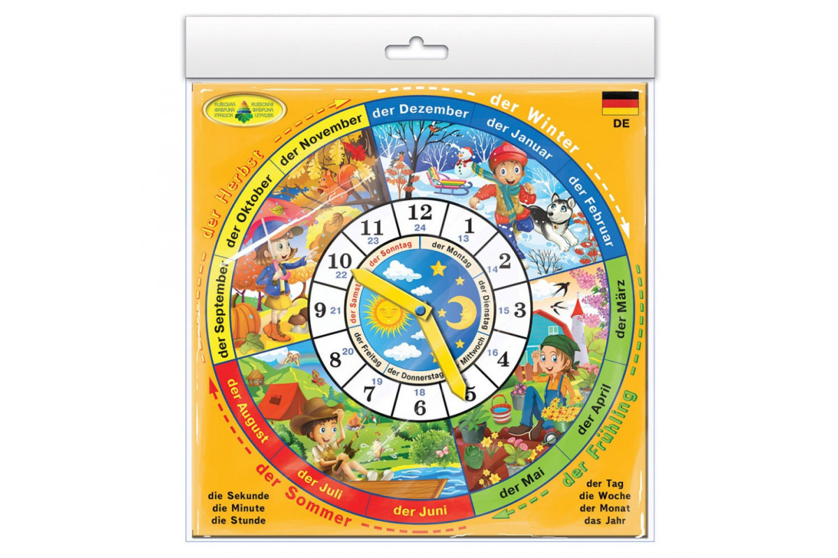 Дитяча настільна гра "Годинник" Germany 82814 німецькою мовою