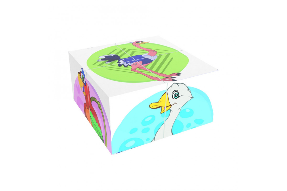 Развивающие кубики "Птицы" мал. ТехноК 1875TXK