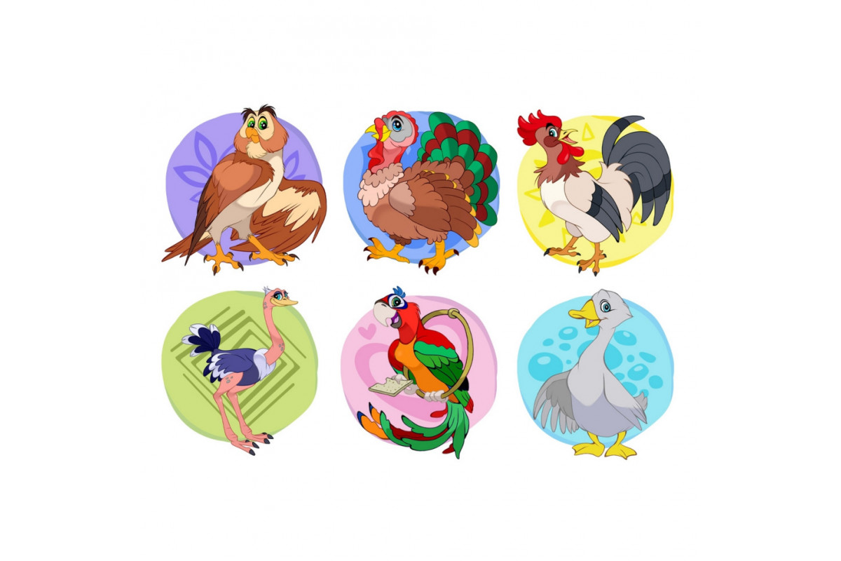 Развивающие кубики "Птицы" мал. ТехноК 1875TXK