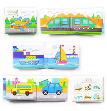 Игрушка для купания A531-3 книжка, учим названия животных и транспорта Транспорт