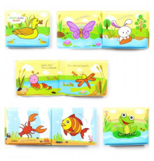 Игрушка для купания A531-3 книжка, учим названия животных и транспорта Уточка