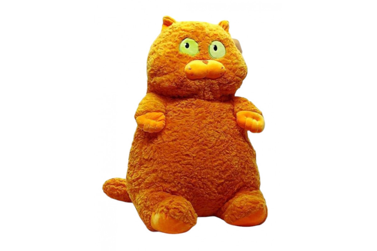 М'яка іграшка "Товстий кіт" K15215, 60 см Жовтий