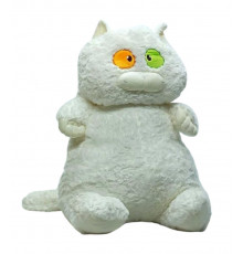 Мягкая игрушка "Толстый кот" K15215, 60 см Белый