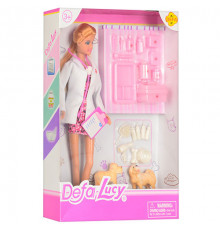 Кукла типа Барби ветеринар DEFA 8346A с собачками в комплекте