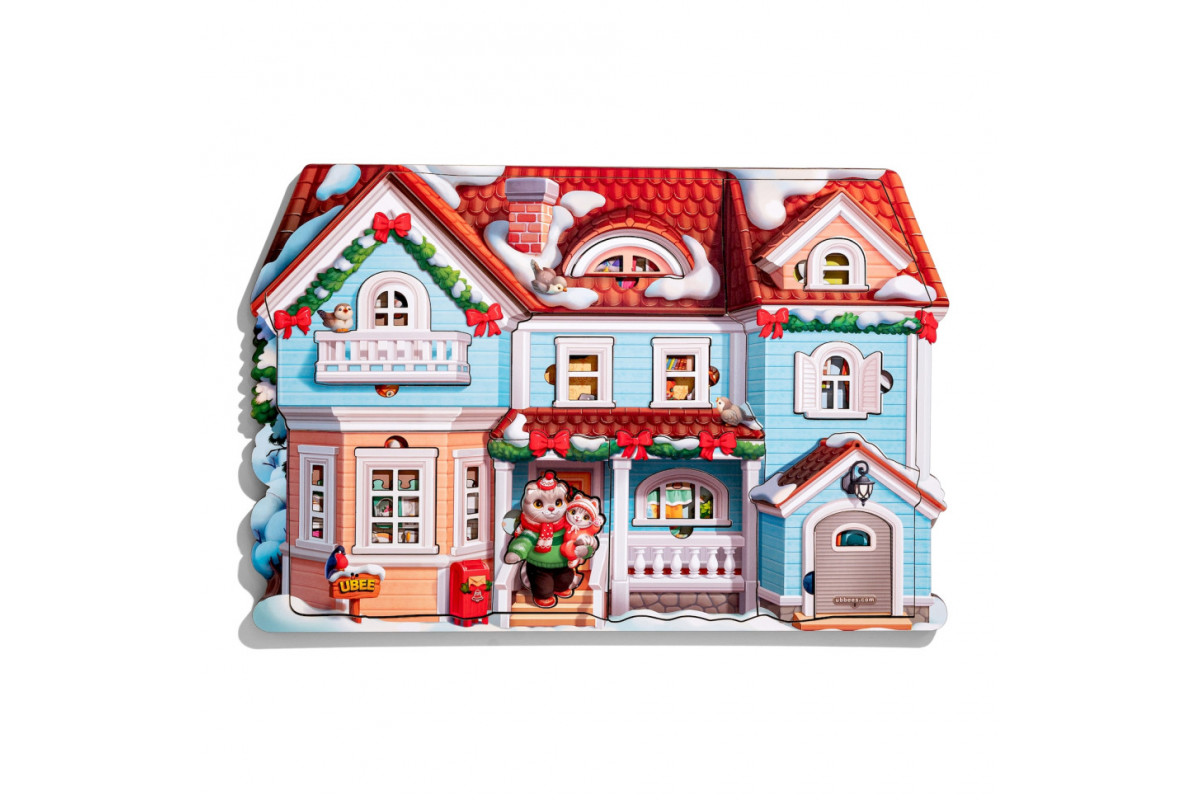 Пазл дитячий фігурний "Котячий дім" (ПСД248) PSD248, 88 елементів