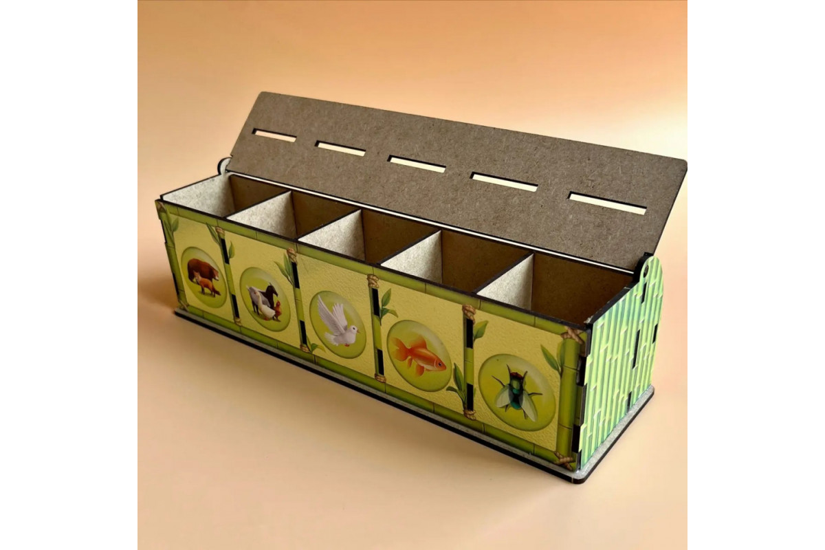 Настольная развивающая игра "Виды животных" Ubumblebees (ПСФ110) PSF110 комодик-сортер