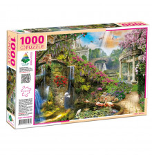 Пазл классический "Сад с беседкой" 84962, 1000 элементов