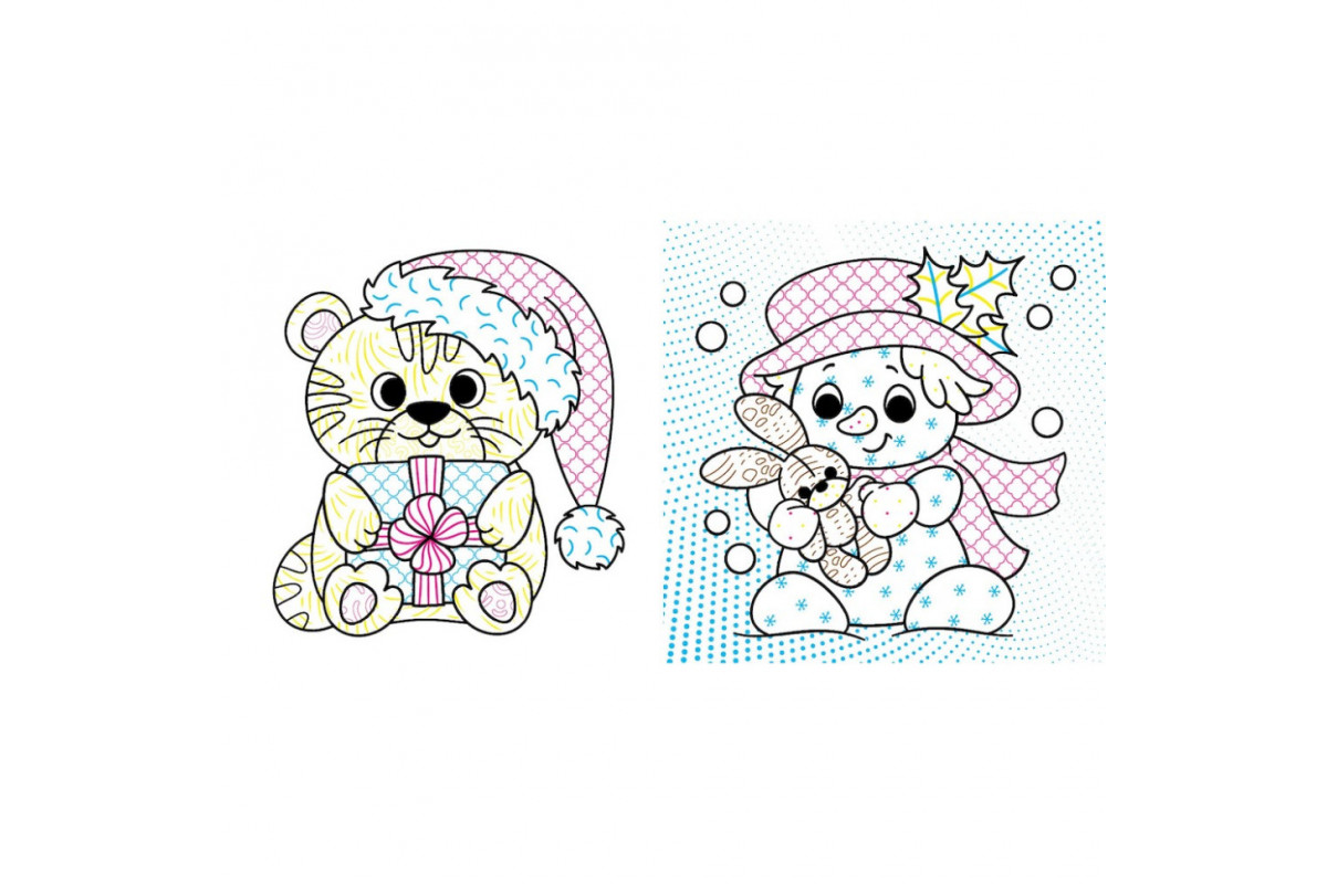 Водная раскаска "Мир вокруг меня Зима" 1806003, 12 страниц