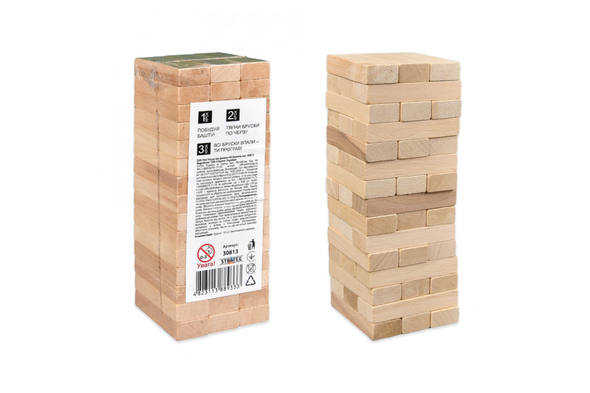 Настольная игра "Джанга" 30813, 45 брусков