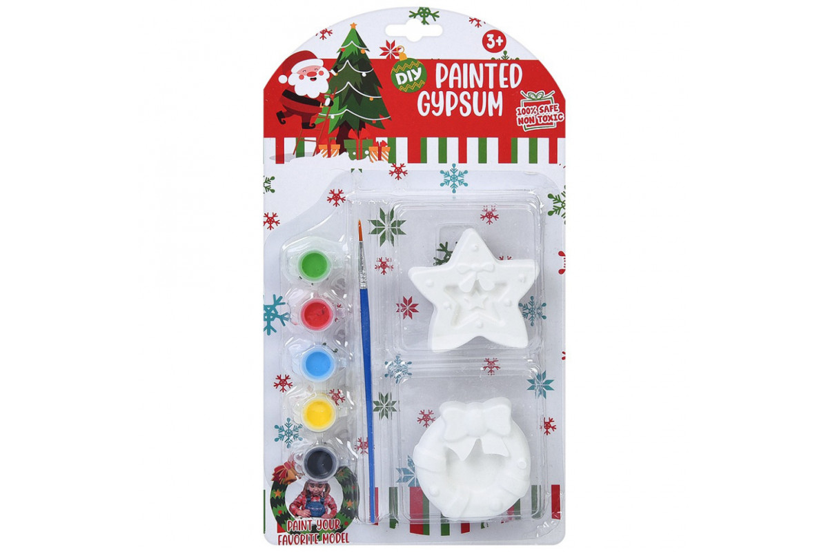 Детский набор для росписи гипсовых фигурок "Рождественский декор" 1208-3