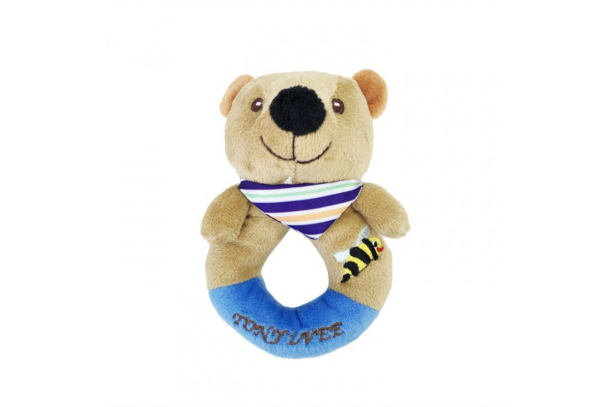 М`яка іграшка-брязкальце "Ведмідь" TM Tony Lvee MGZ-1217-4