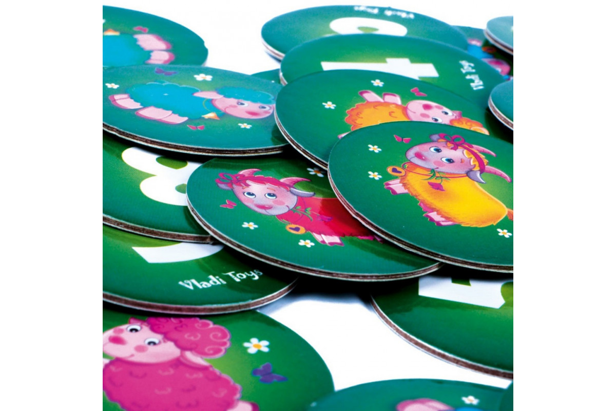 Детская настольная игра "Шустрые овцы схвати 10-ку!" VT8033-07, 99 фишек