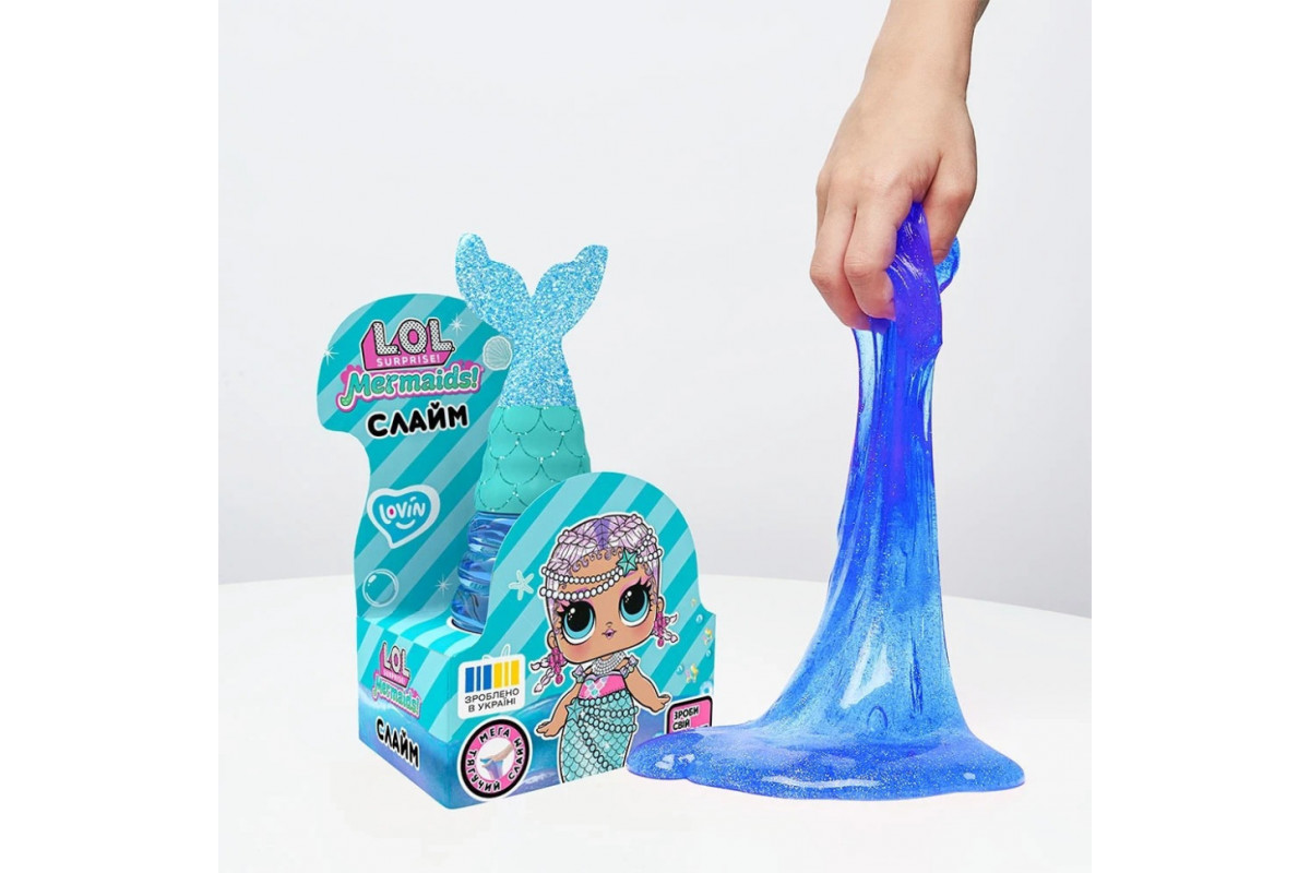 Іграшка-антистрес слайм Русалка Блакитна L.O.L. Surprise! LOL80196 з браслетом