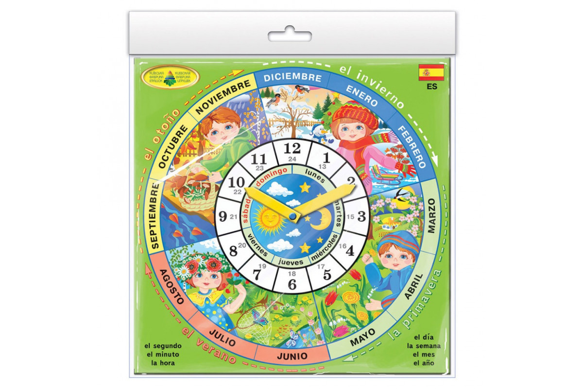 Дитяча розвиваюча гра "Годинник" Spain 82821 іспанською мовою