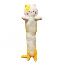 М'яка іграшка антистрес "Кіт батон" K15216, 70 см Жовтий