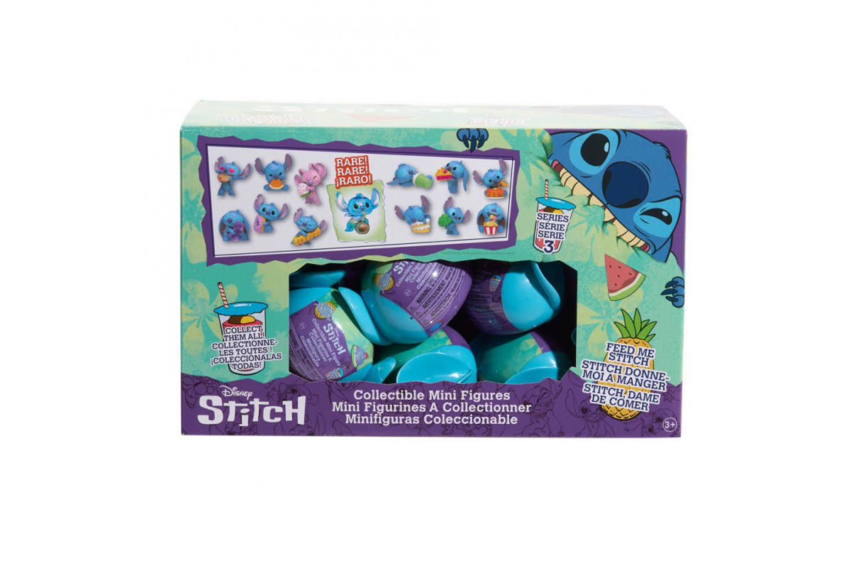 Фигурка-сюрприз в капсуле "Стич со вкусняшками" STITCH 46288 серии "Feed Me" игрушка 4 см