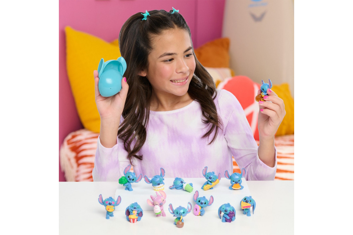 Фигурка-сюрприз в капсуле "Стич со вкусняшками" STITCH 46288 серии "Feed Me" игрушка 4 см