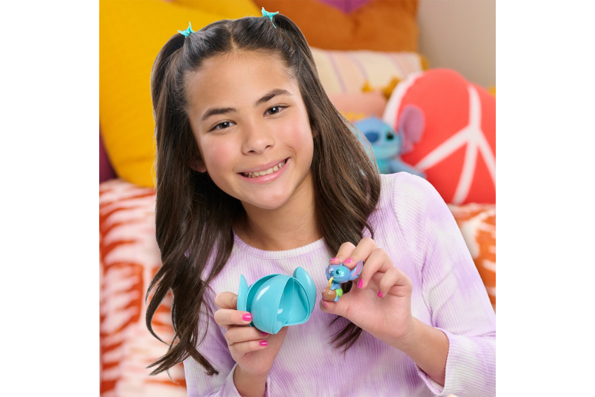 Фигурка-сюрприз в капсуле "Стич со вкусняшками" STITCH 46288 серии "Feed Me" игрушка 4 см