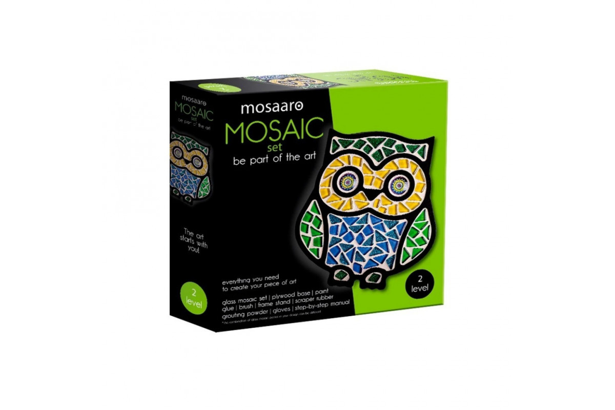 Детский набор для творчества хрустальная мозаика "Сова" MA2004