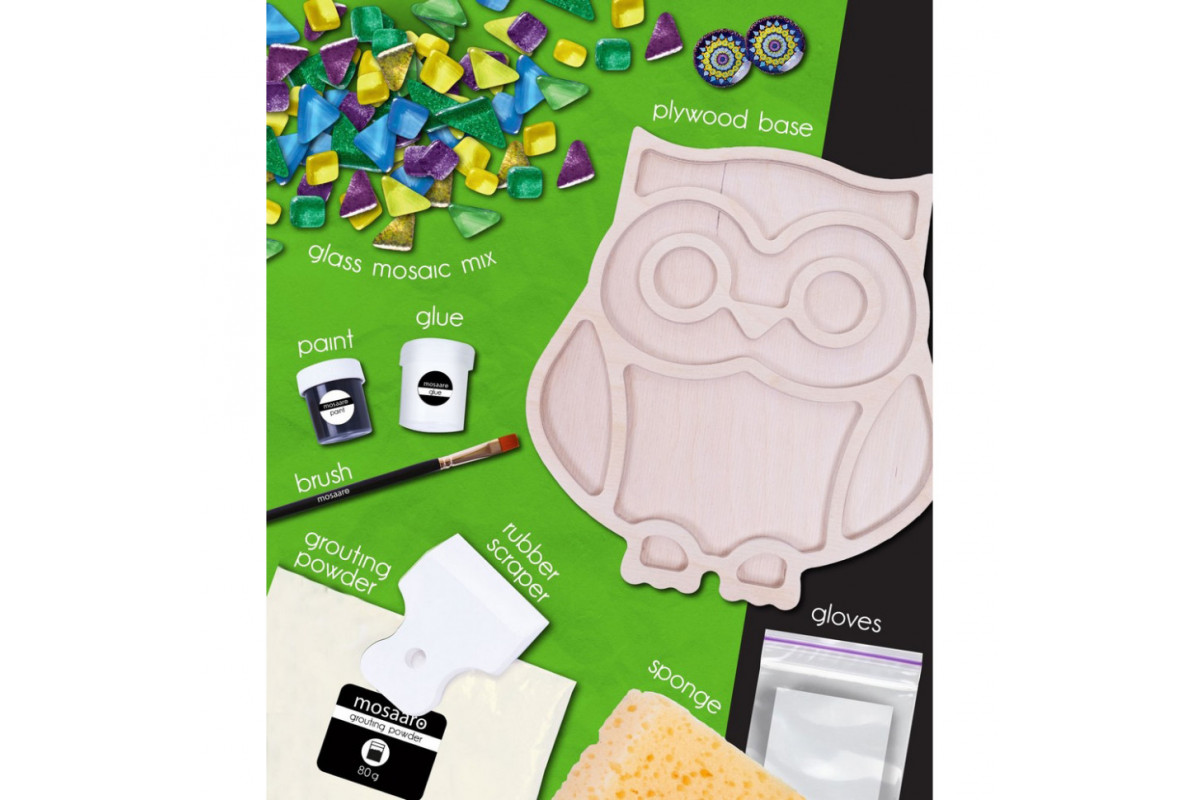 Детский набор для творчества хрустальная мозаика "Сова" MA2004