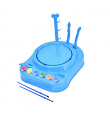 Ігровий набір "Pottery Workshop" 401A гончарне коло, 2 режими, глина, фарби 6 кольорів Синій