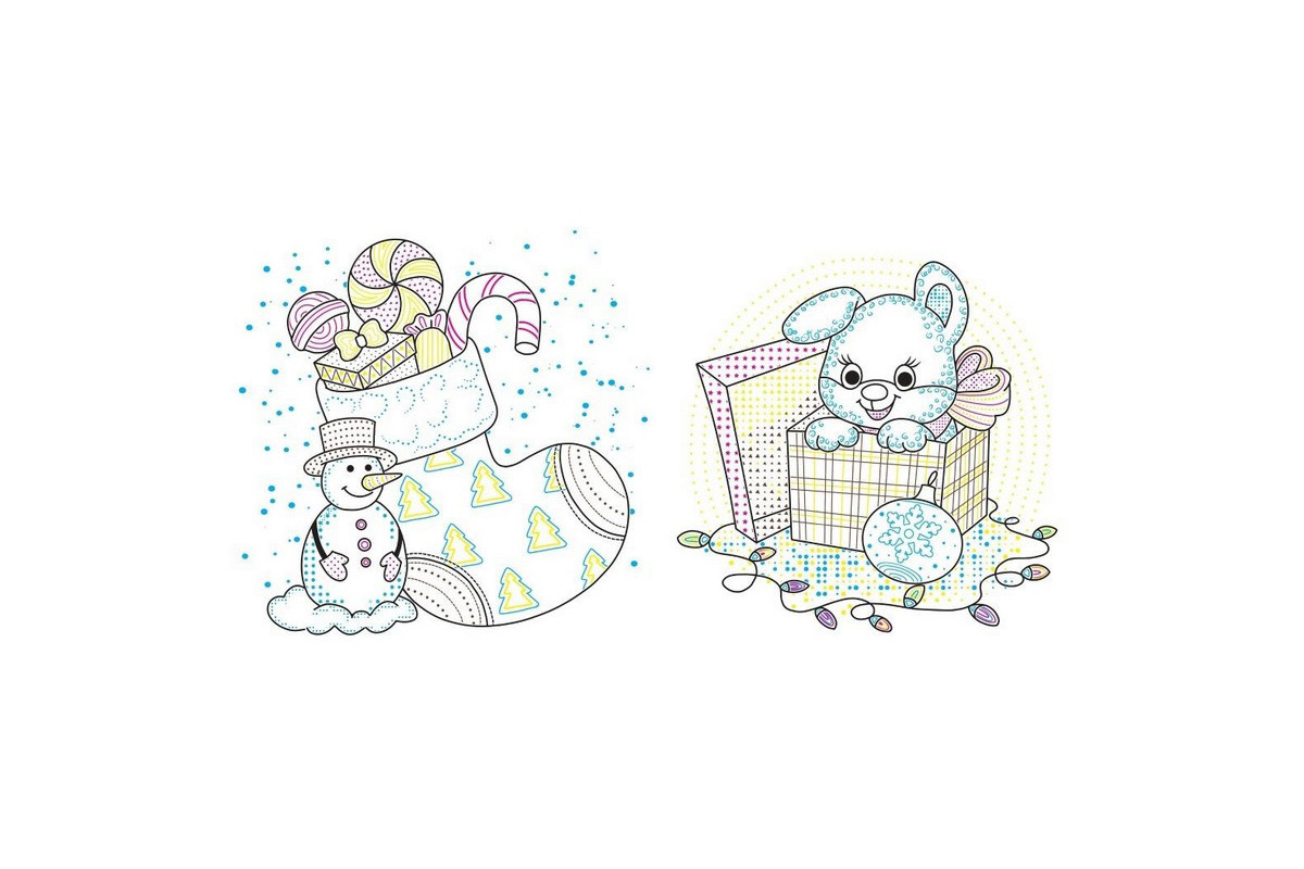 Раскраска детская "Подарки" 1806005, 12 страниц