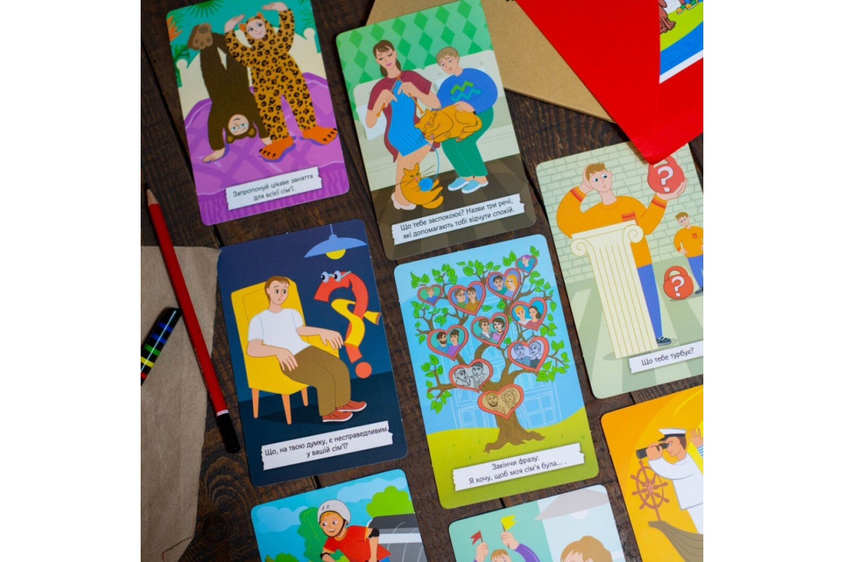 Психологическая игра для занятий с детьми "Давай поговорим!" 10156039, 30 карточек