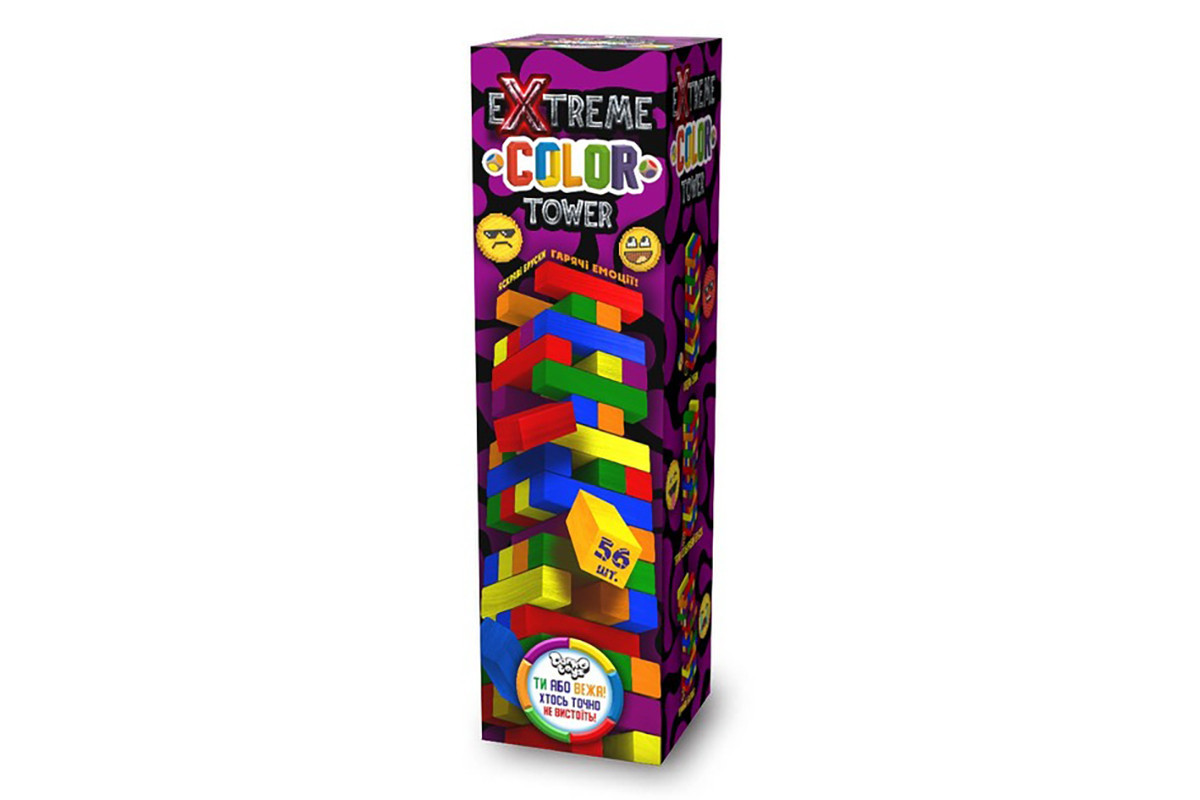 Настольная игра "Extreme color tower" G-ECT-01U 56 брусков