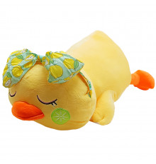 Дитяча м'яка іграшка "Качечка" L1126 іграшка з пледом, розмір 60 см